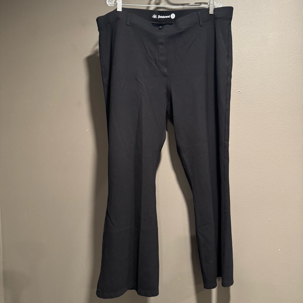 Betabrand Classic Pull On Bootcut Dress Pants Size 3X Petite